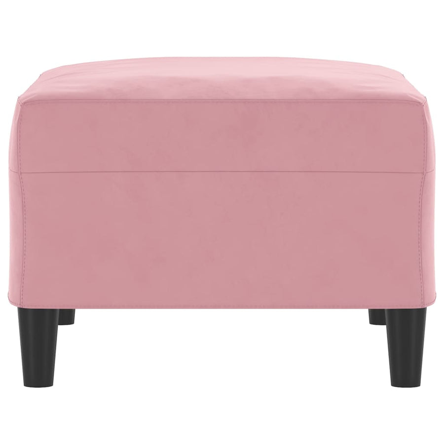 Voetenbank Fluweel 70 x 55 x 41 cm Roze