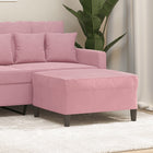 Voetenbank Fluweel 70 x 55 x 41 cm Roze