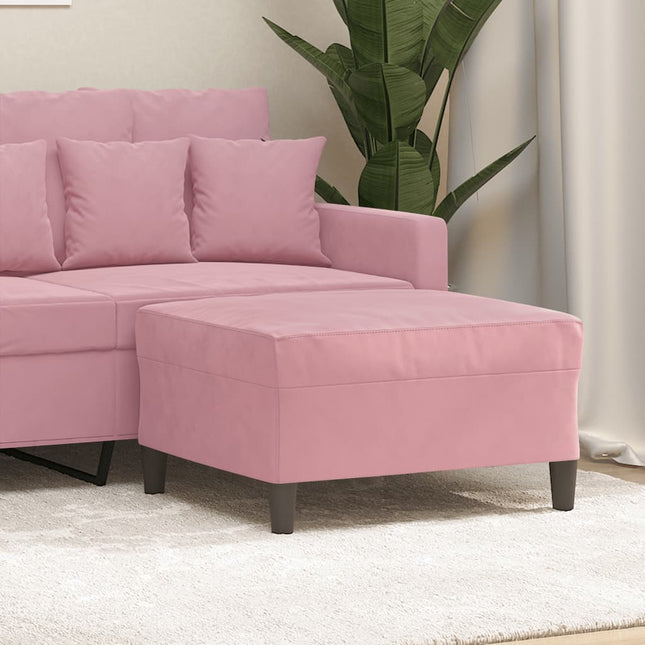 Voetenbank Fluweel 70 x 55 x 41 cm Roze