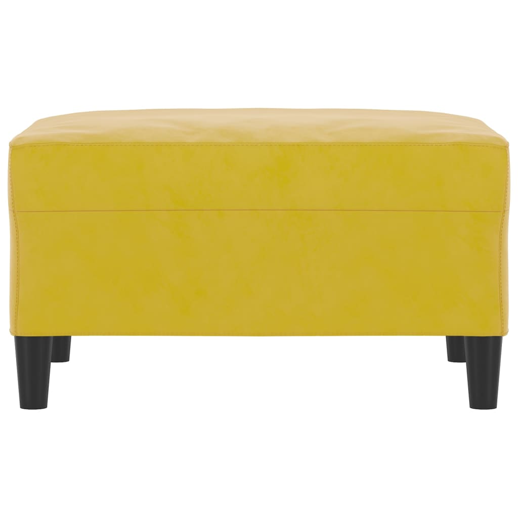 Voetenbank 70X55X41 Cm Fluweel Geel