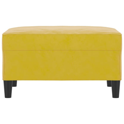 Voetenbank 70X55X41 Cm Fluweel Geel