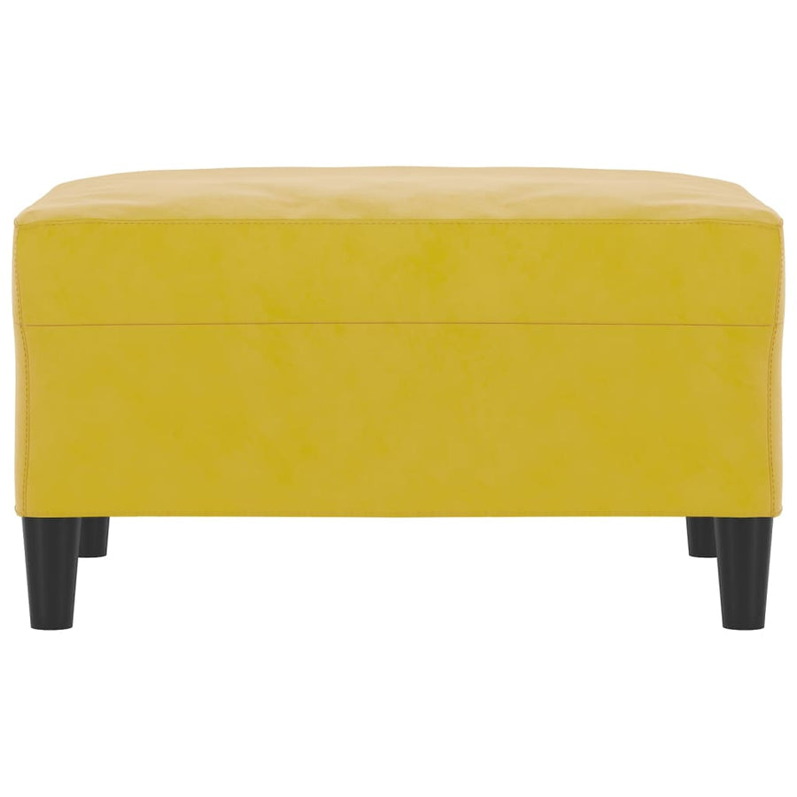 Voetenbank 70X55X41 Cm Fluweel Geel