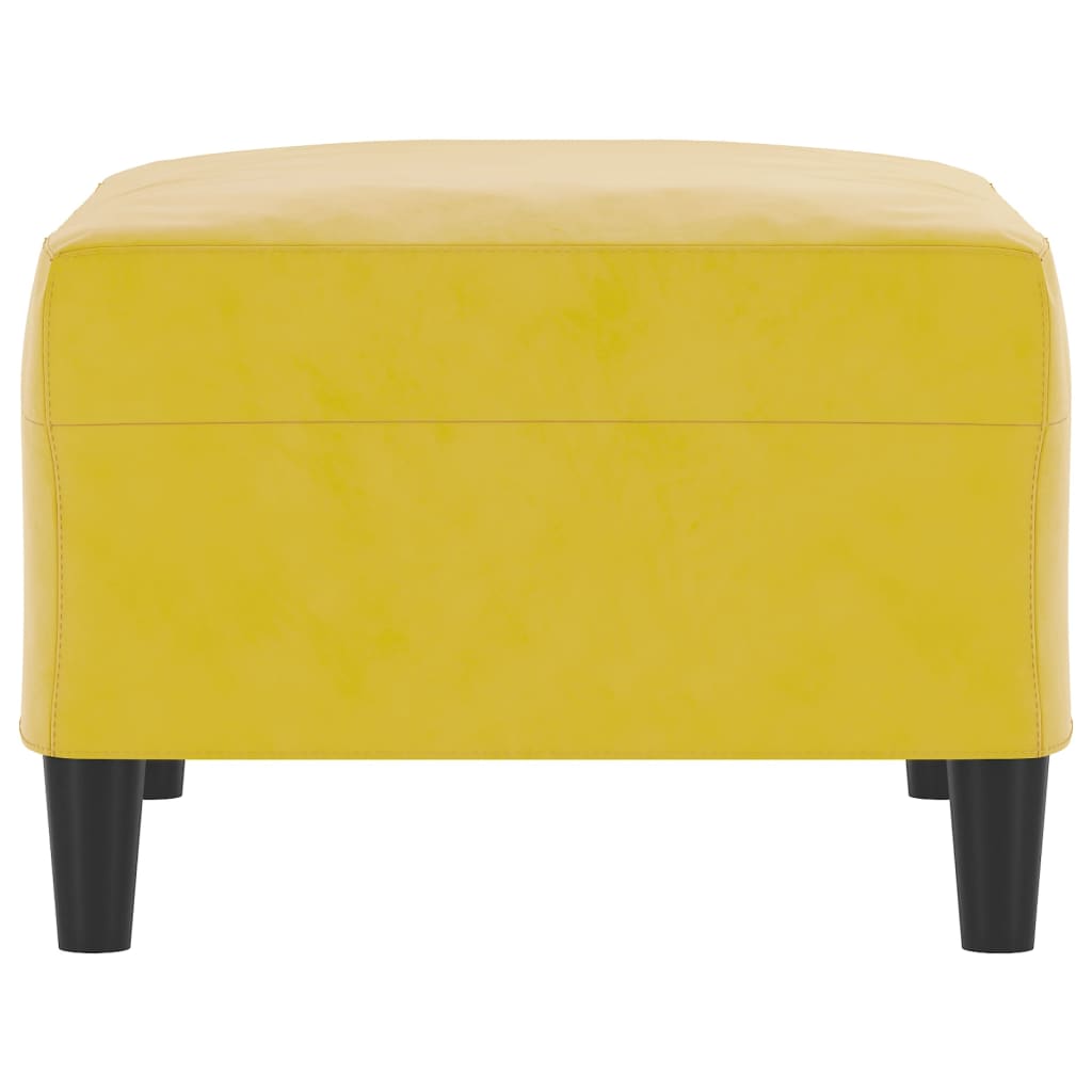 Voetenbank 70X55X41 Cm Fluweel Geel