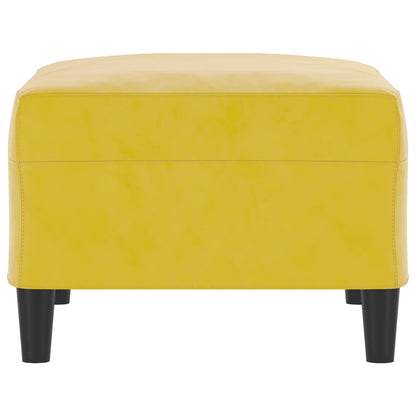 Voetenbank 70X55X41 Cm Fluweel Geel