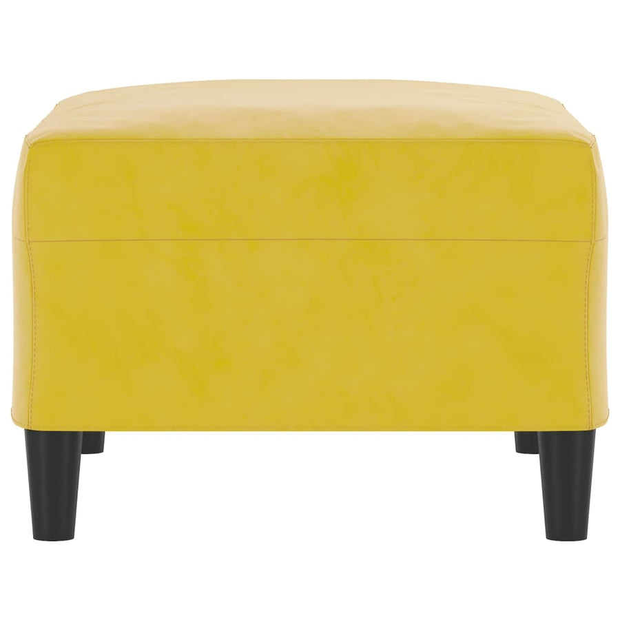 Voetenbank 70X55X41 Cm Fluweel Geel