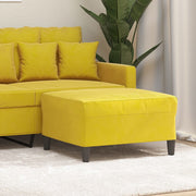 Footstool 70x55x41 cm velvet yellow