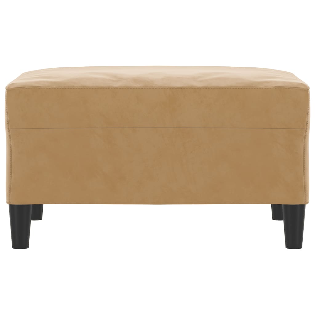 Voetenbank Fluweel 1 70 x 55 x 41 cm Bruin