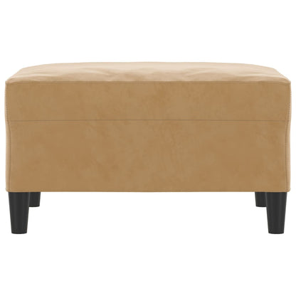 Voetenbank Fluweel 1 70 x 55 x 41 cm Bruin