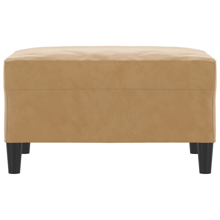 Voetenbank Fluweel 1 70 x 55 x 41 cm Bruin