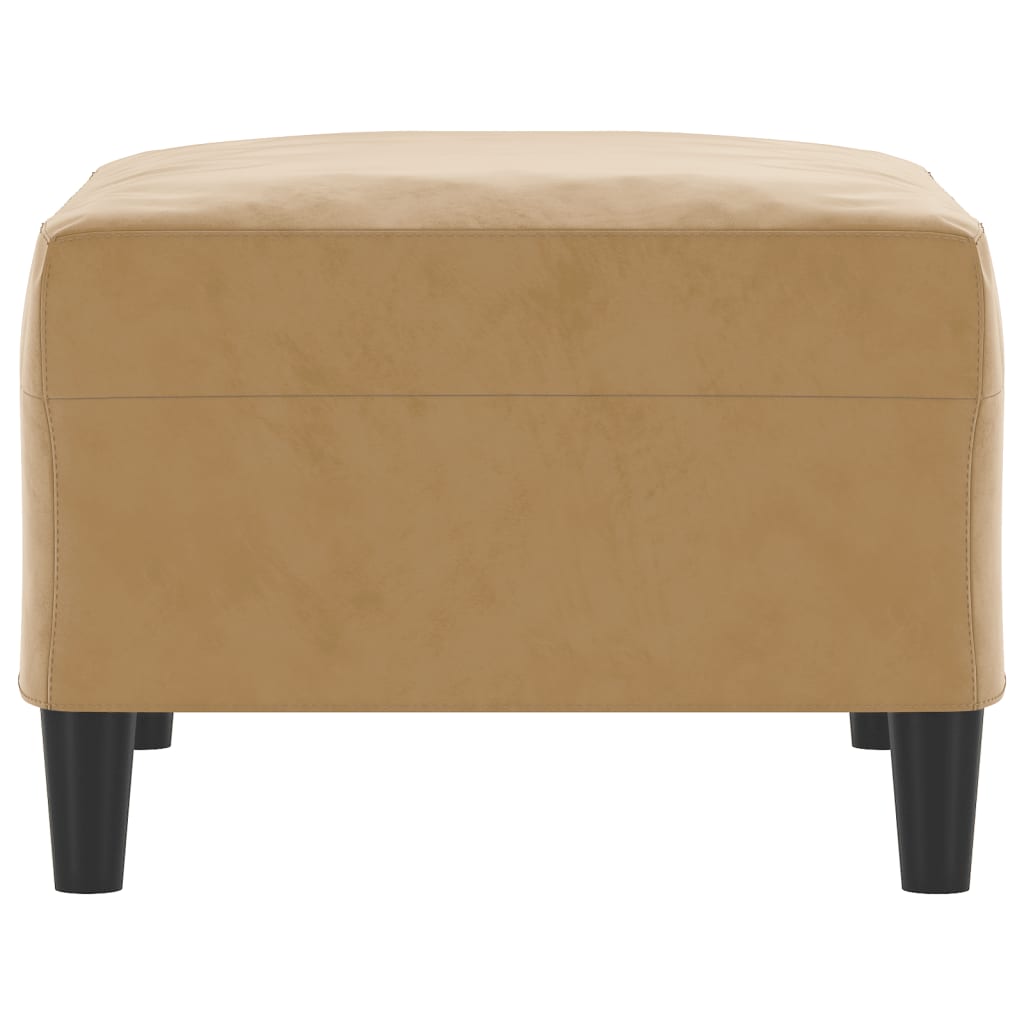Voetenbank Fluweel 1 70 x 55 x 41 cm Bruin