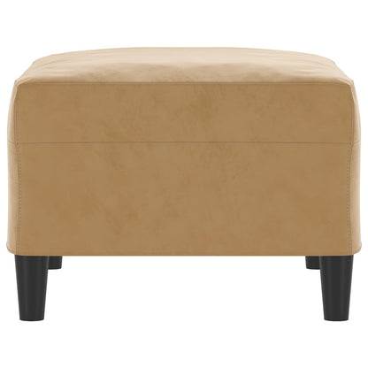 Voetenbank Fluweel 1 70 x 55 x 41 cm Bruin