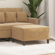 Footstool 70x55x41 cm velvet brown