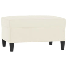 Voetenbank 70X55X41 Cm Fluweel Crèmekleurig