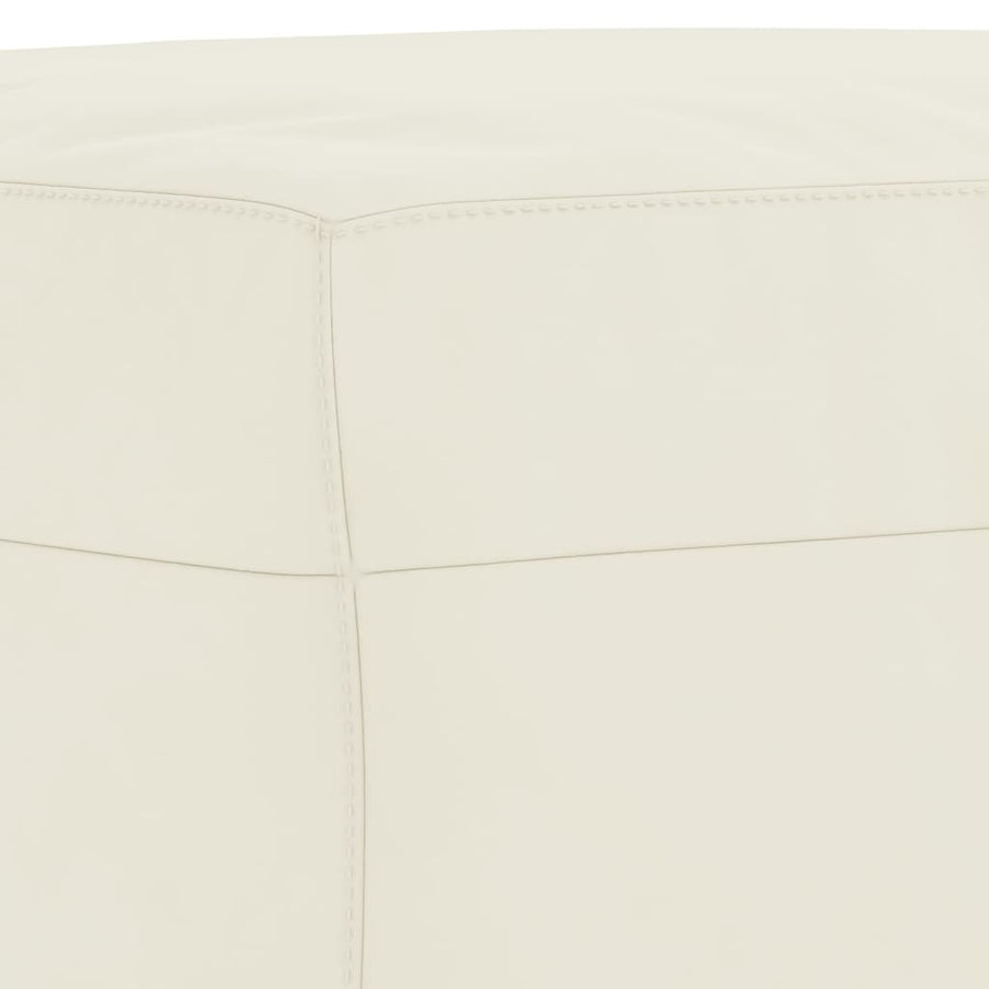 Voetenbank 70X55X41 Cm Fluweel Crèmekleurig