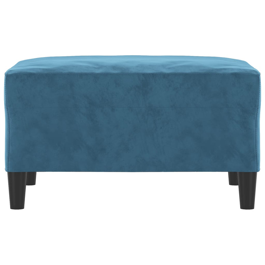 Voetenbank 70X55X41 Cm Fluweel Blauw