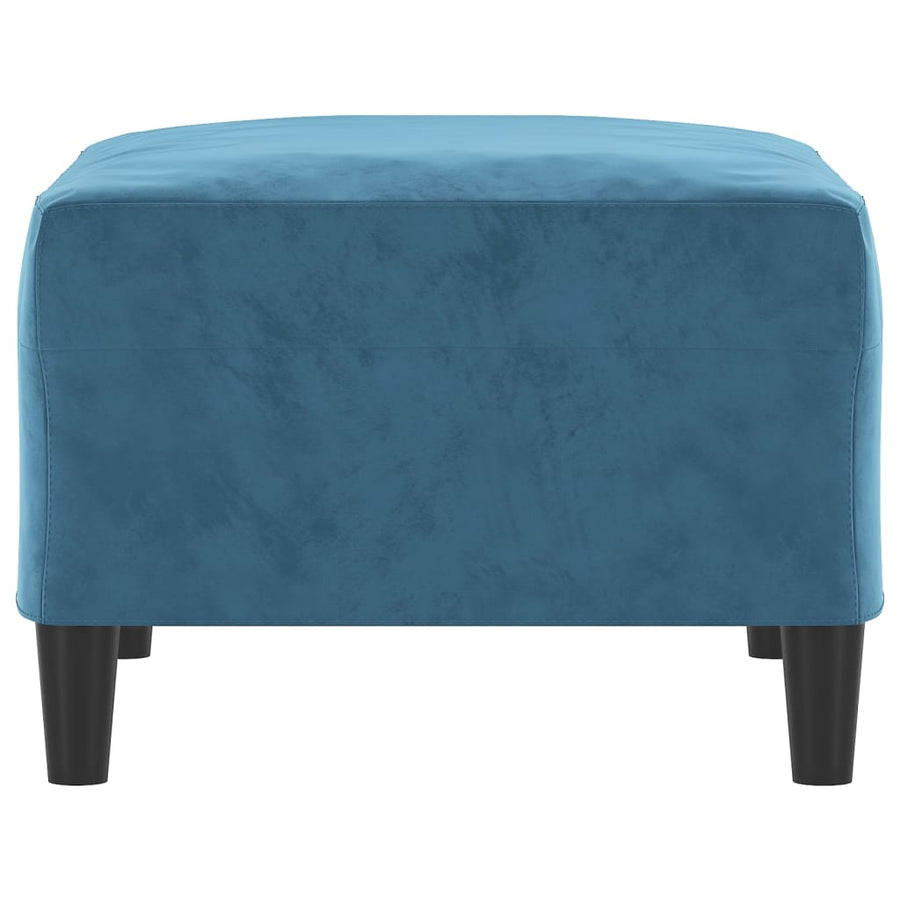 Voetenbank 70X55X41 Cm Fluweel Blauw
