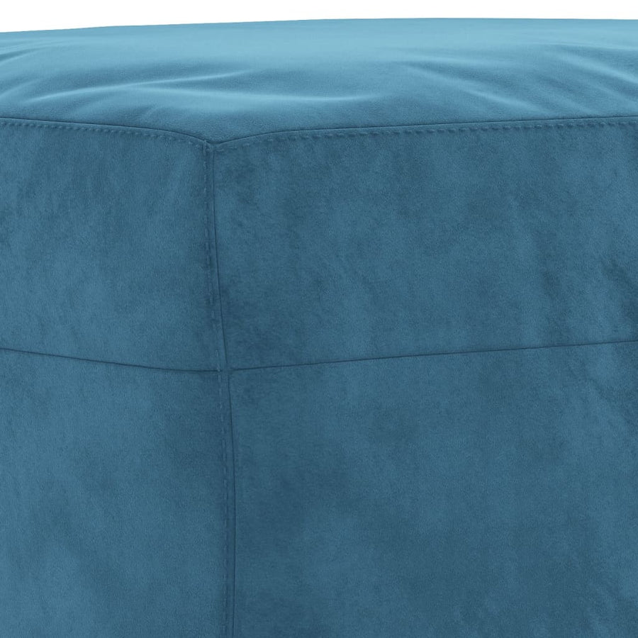 Voetenbank 70X55X41 Cm Fluweel Blauw