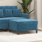 Footstool 70x55x41 cm velvet blue