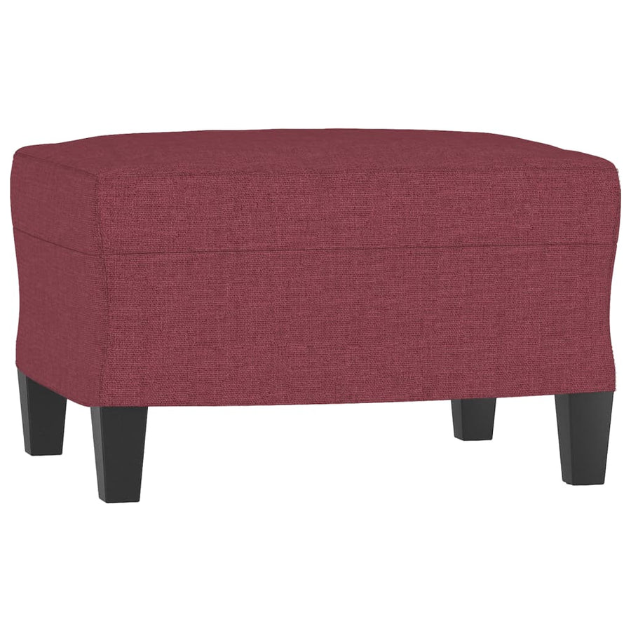 Voetenbank Stof 60 x 50 x 41 cm Wijnrood