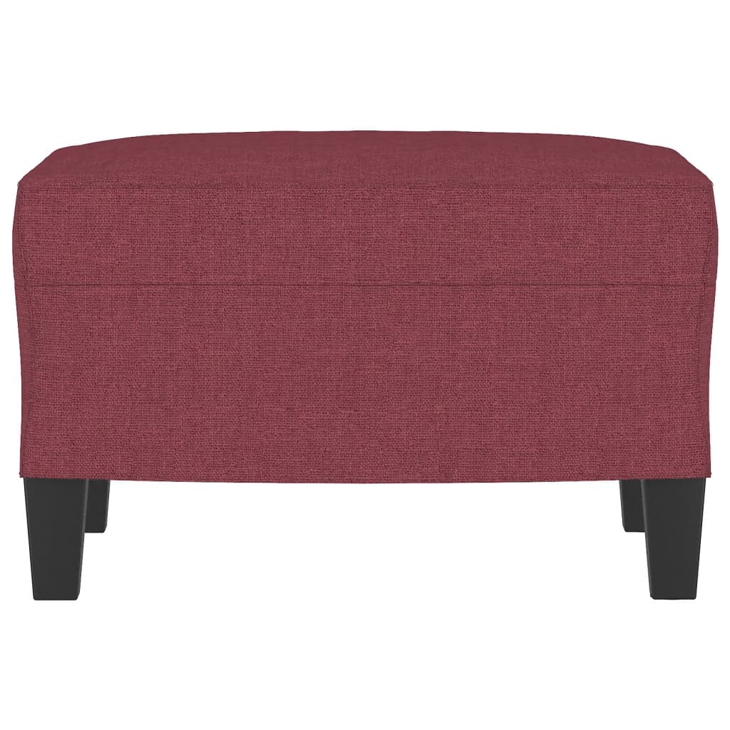 Voetenbank Stof 60 x 50 x 41 cm Wijnrood