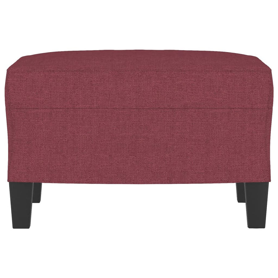 Voetenbank Stof 60 x 50 x 41 cm Wijnrood
