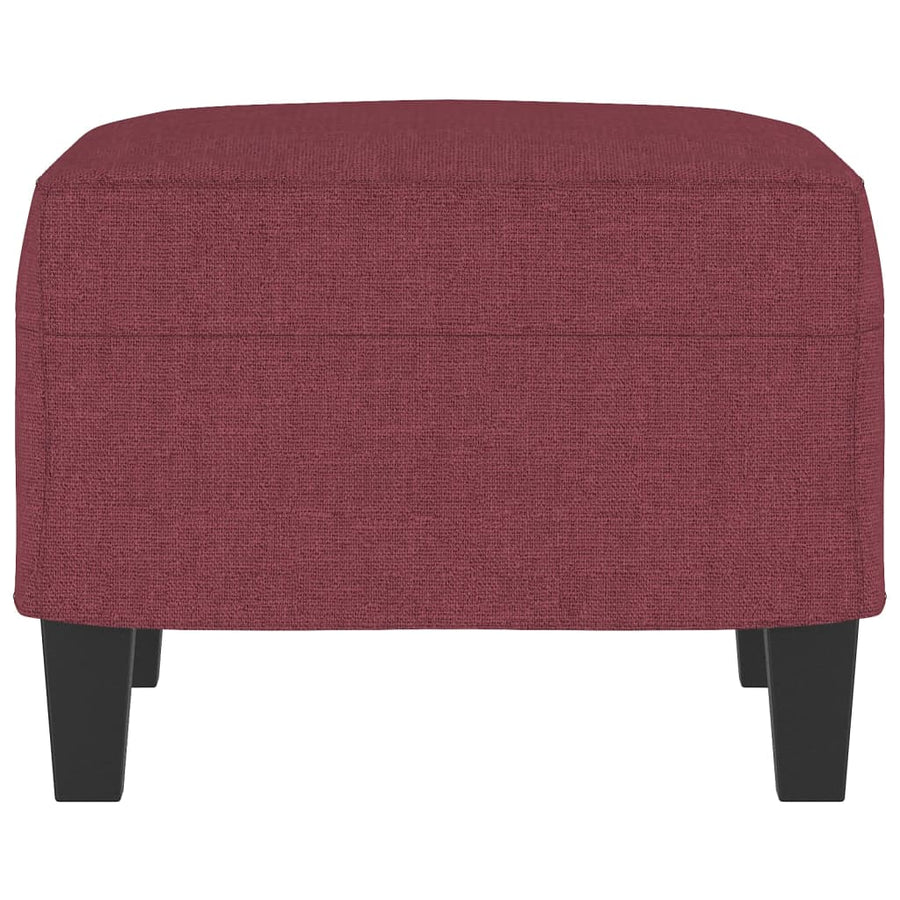 Voetenbank Stof 60 x 50 x 41 cm Wijnrood