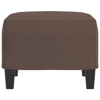 Voetenbank 60X50X41 Cm Kunstleer Bruin