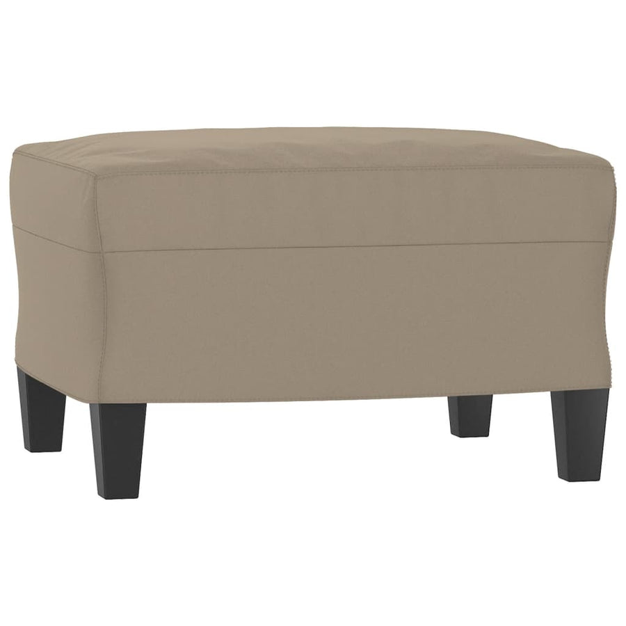 Voetenbank Microvezelstof 60 x 50 x 41 cm Taupe
