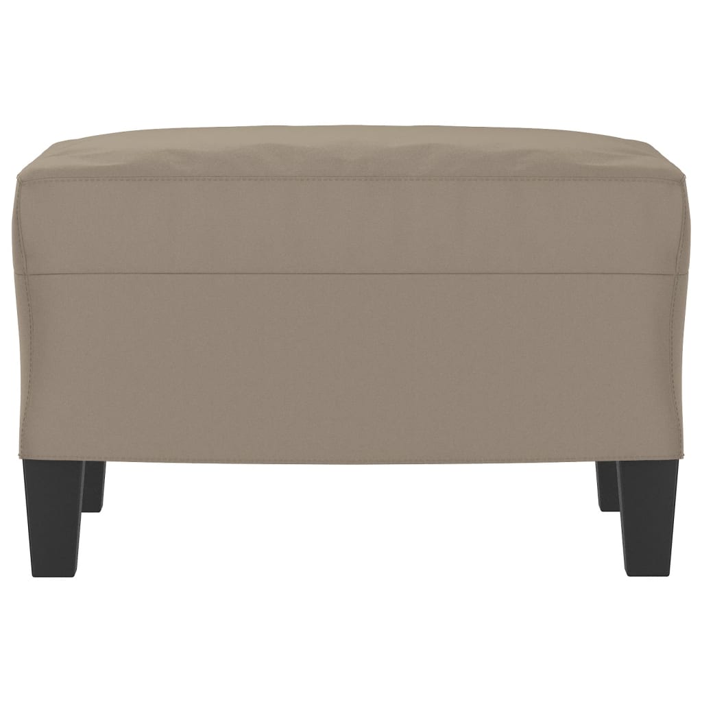 Voetenbank Microvezelstof 60 x 50 x 41 cm Taupe