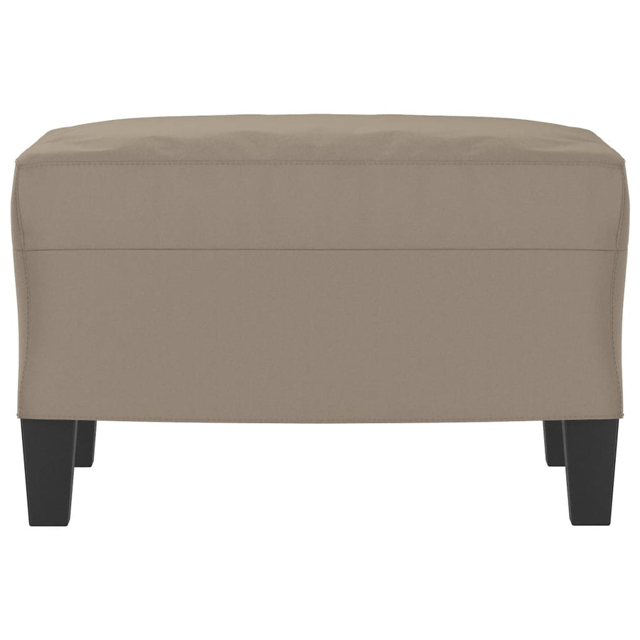 Voetenbank Microvezelstof 60 x 50 x 41 cm Taupe