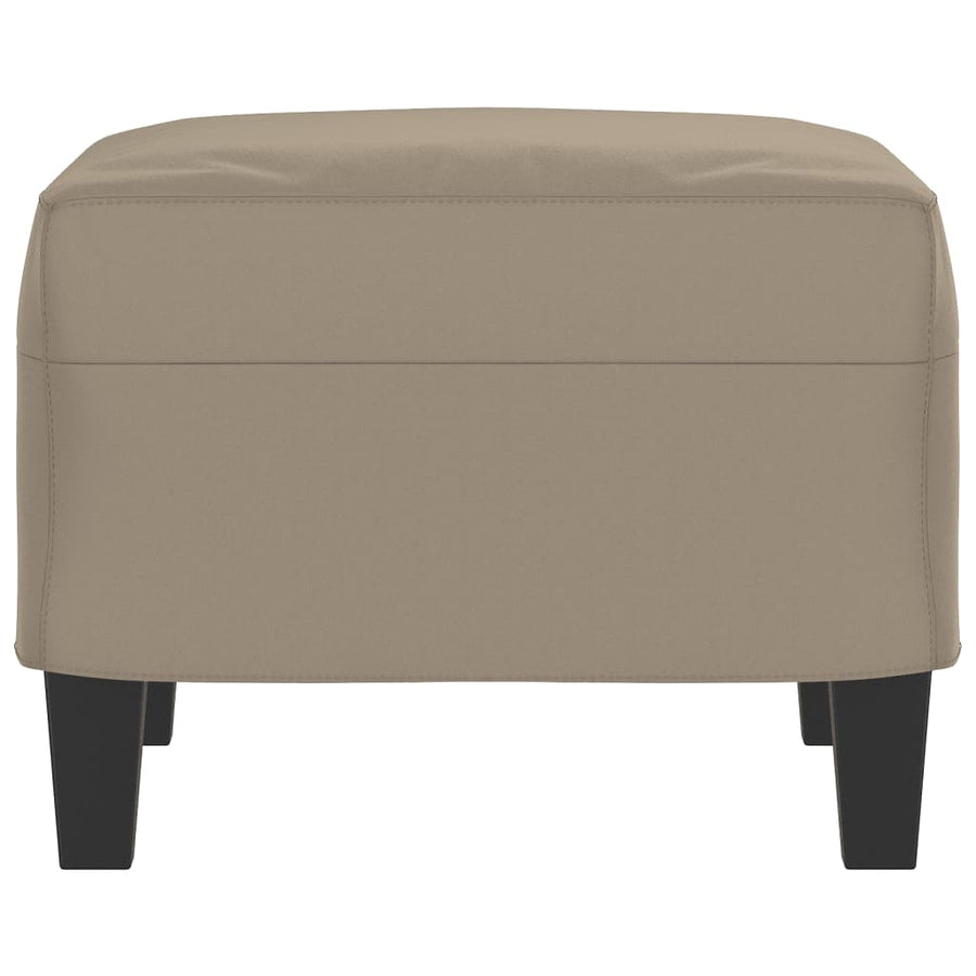 Voetenbank Microvezelstof 60 x 50 x 41 cm Taupe