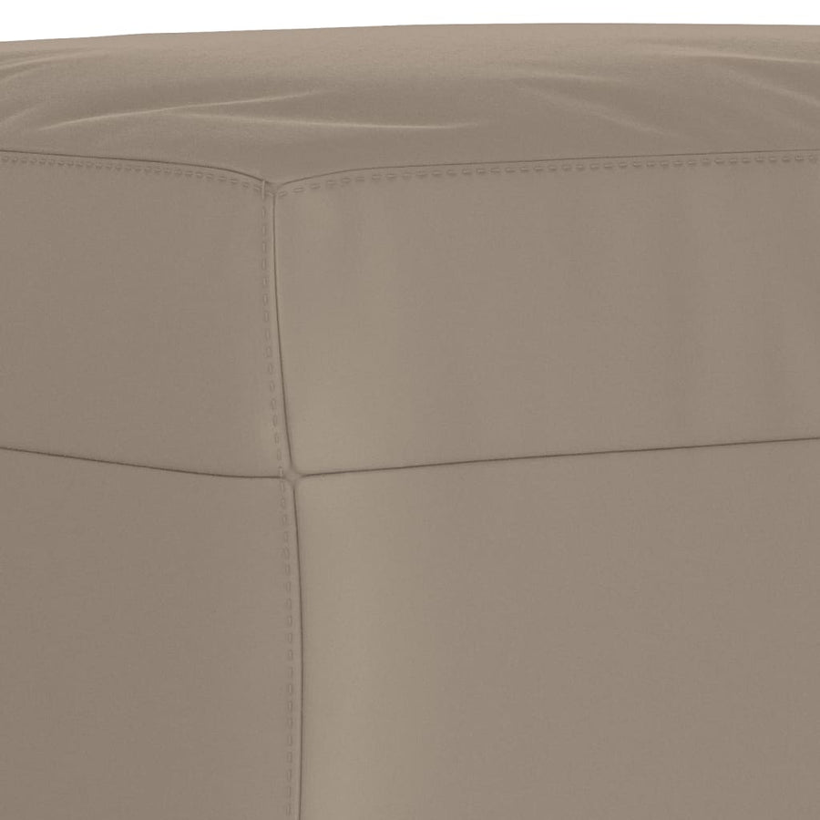 Voetenbank Microvezelstof 60 x 50 x 41 cm Taupe