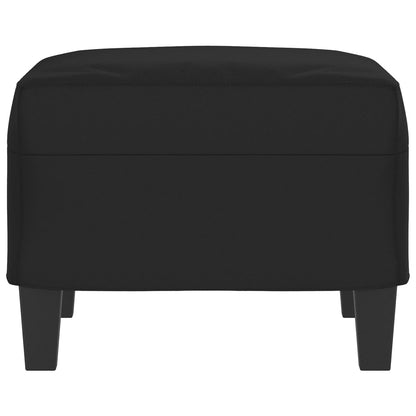 Voetenbank 60x50x41 cm microvezelstof zwart