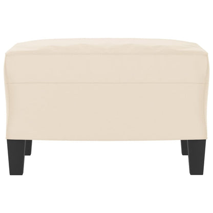 Voetenbank Microvezelstof 60 x 50 x 41 cm Beige