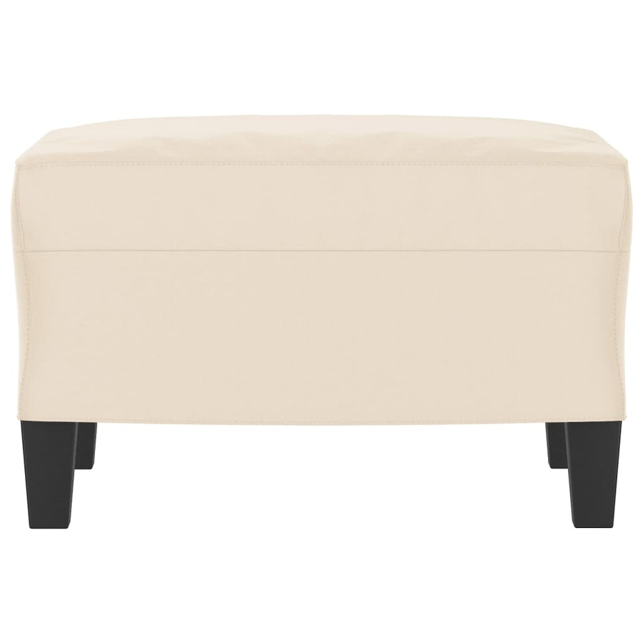 Voetenbank Microvezelstof 60 x 50 x 41 cm Beige