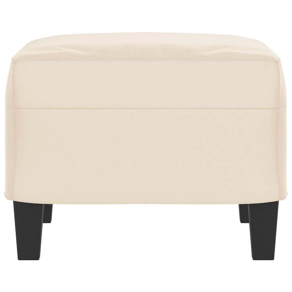 Voetenbank Microvezelstof 60 x 50 x 41 cm Beige