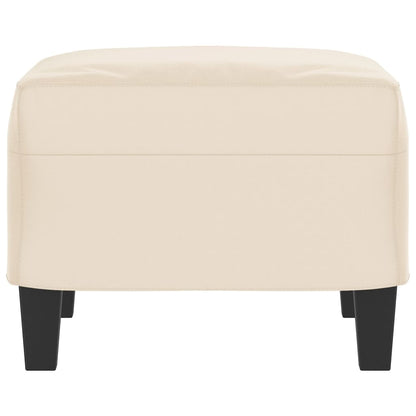 Voetenbank Microvezelstof 60 x 50 x 41 cm Beige