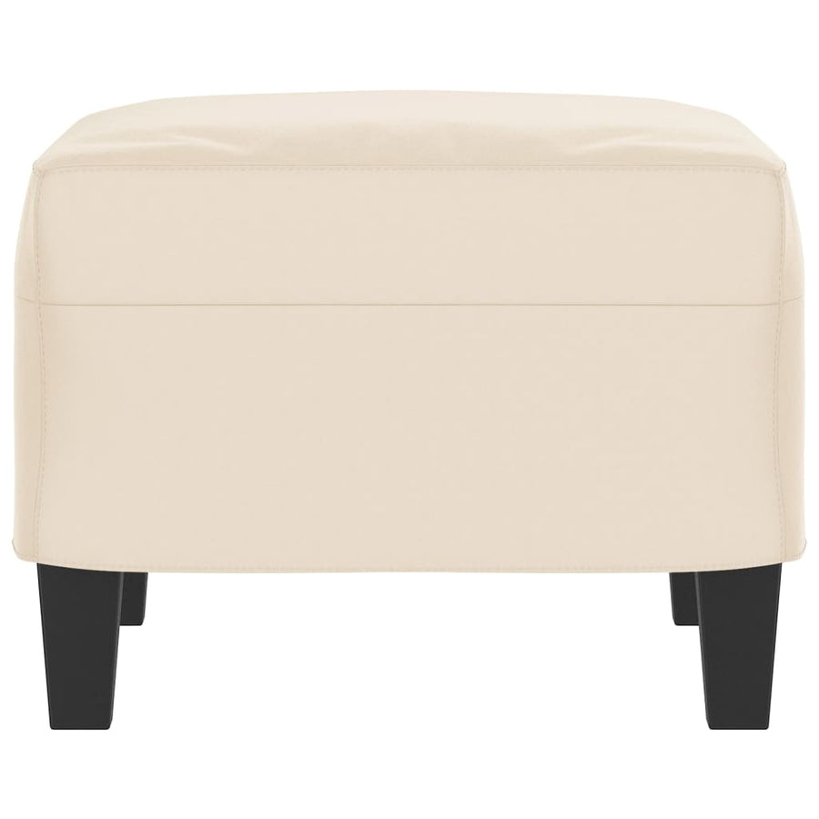 Voetenbank Microvezelstof 60 x 50 x 41 cm Beige