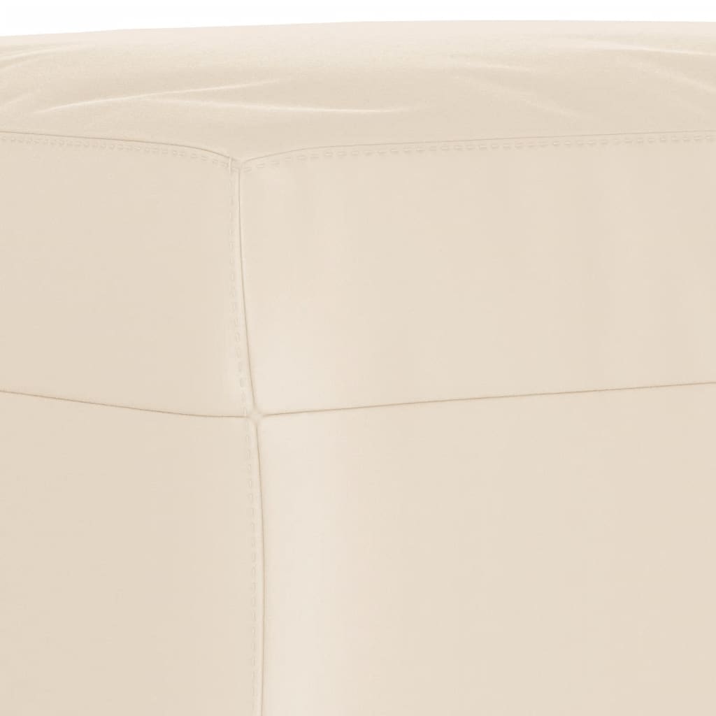 Voetenbank Microvezelstof 60 x 50 x 41 cm Beige