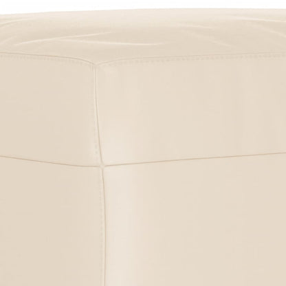 Voetenbank Microvezelstof 60 x 50 x 41 cm Beige