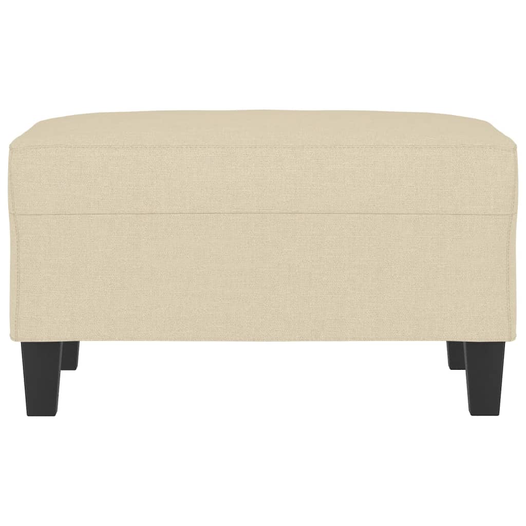 Voetenbank Stof Kleurig 70 x 55 x 41 cm Crème