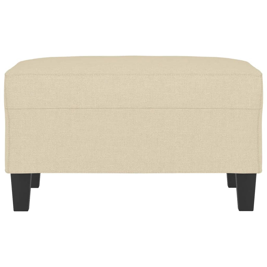 Voetenbank Stof Kleurig 70 x 55 x 41 cm Crème
