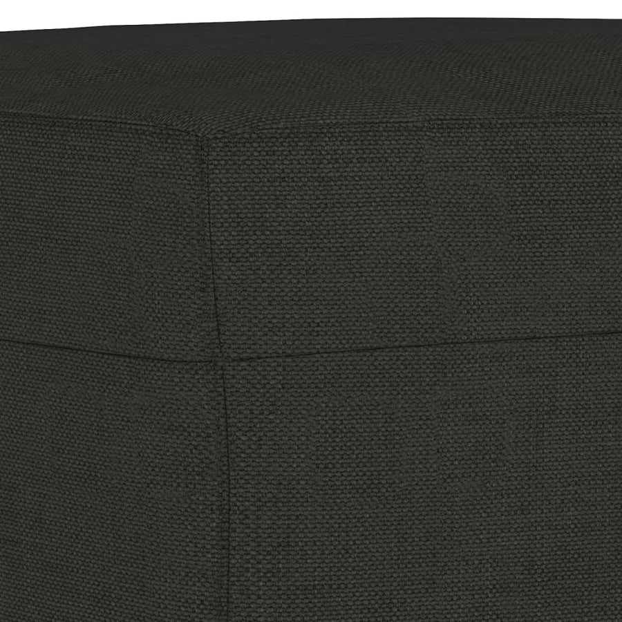Voetenbank 70X55X41 Cm Stof Zwart