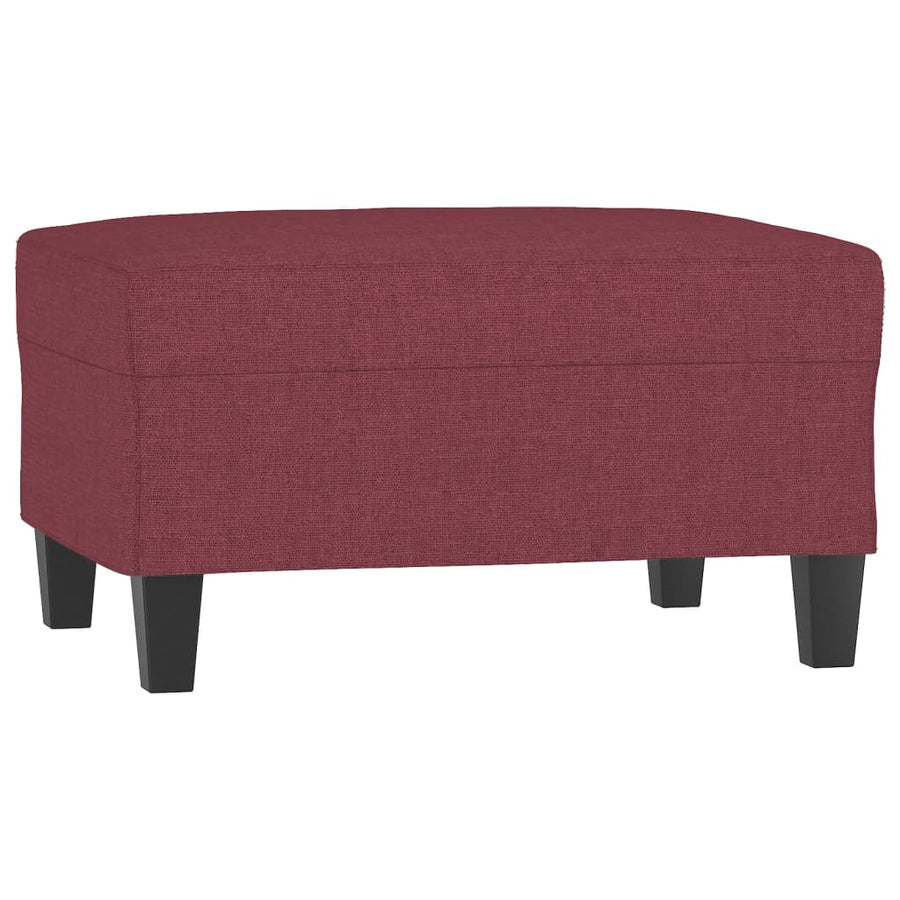 Voetenbank Stof 70 x 55 x 41 cm Wijnrood