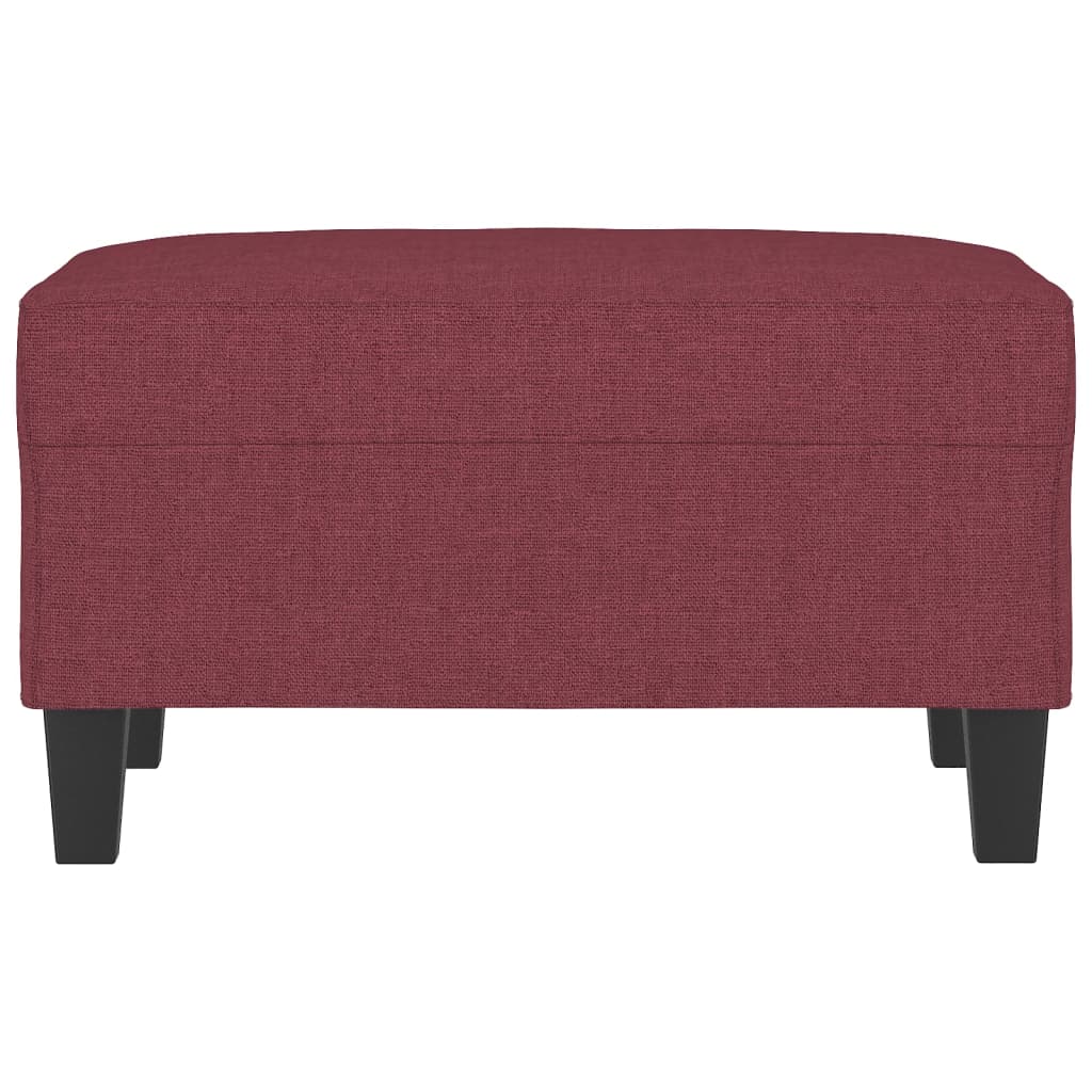 Voetenbank Stof 70 x 55 x 41 cm Wijnrood