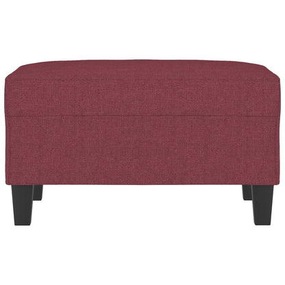 Voetenbank Stof 70 x 55 x 41 cm Wijnrood