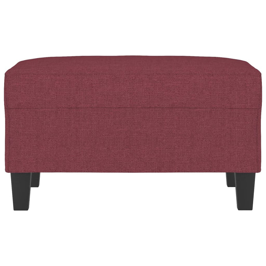 Voetenbank Stof 70 x 55 x 41 cm Wijnrood