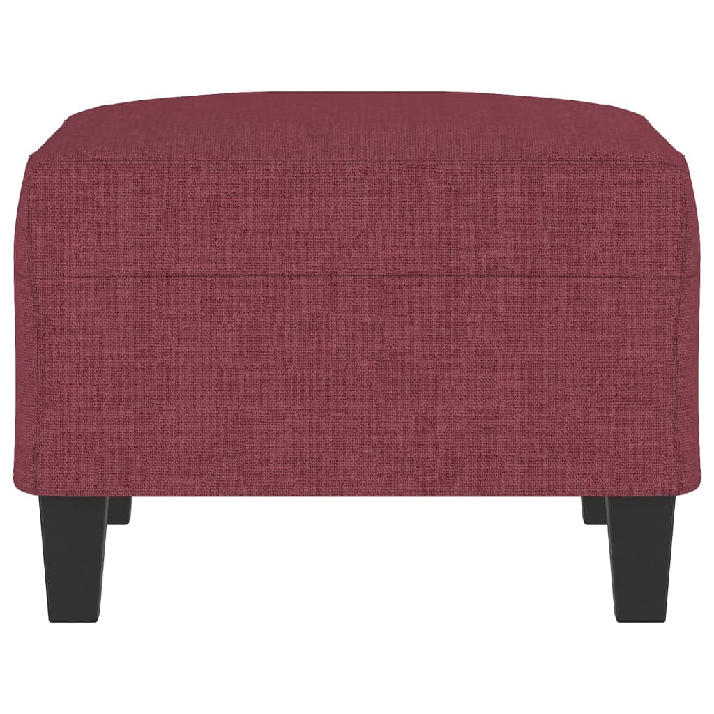 Voetenbank Stof 70 x 55 x 41 cm Wijnrood