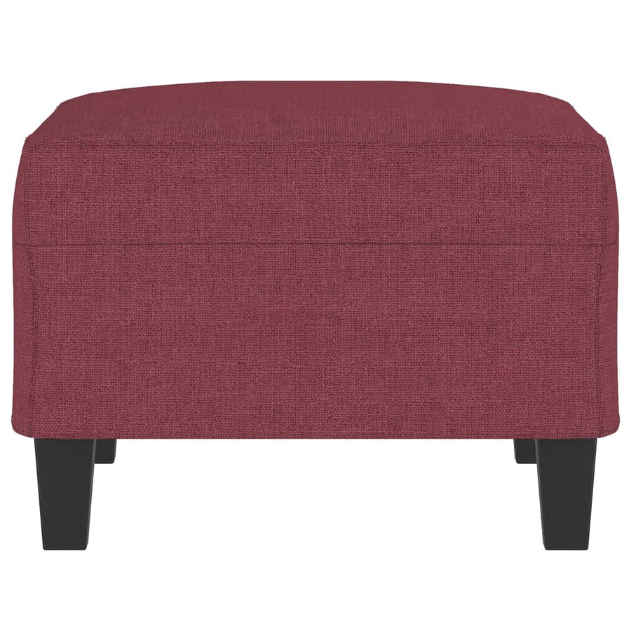 Voetenbank Stof 70 x 55 x 41 cm Wijnrood