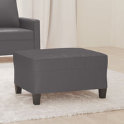 Footstool 70x55x41 cm faux leather grey